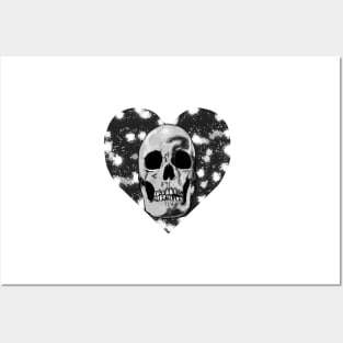 Heart Skull Posters and Art